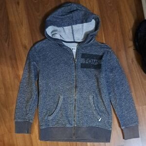 TOMS Kids Charcoal Zip-Up Hoodie